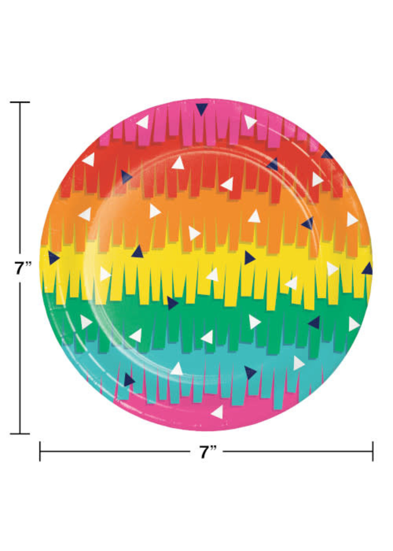 PLATE 8CT FIESTA FUN