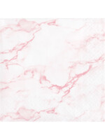 BEV NAPKIN 16C PINK MARBLE