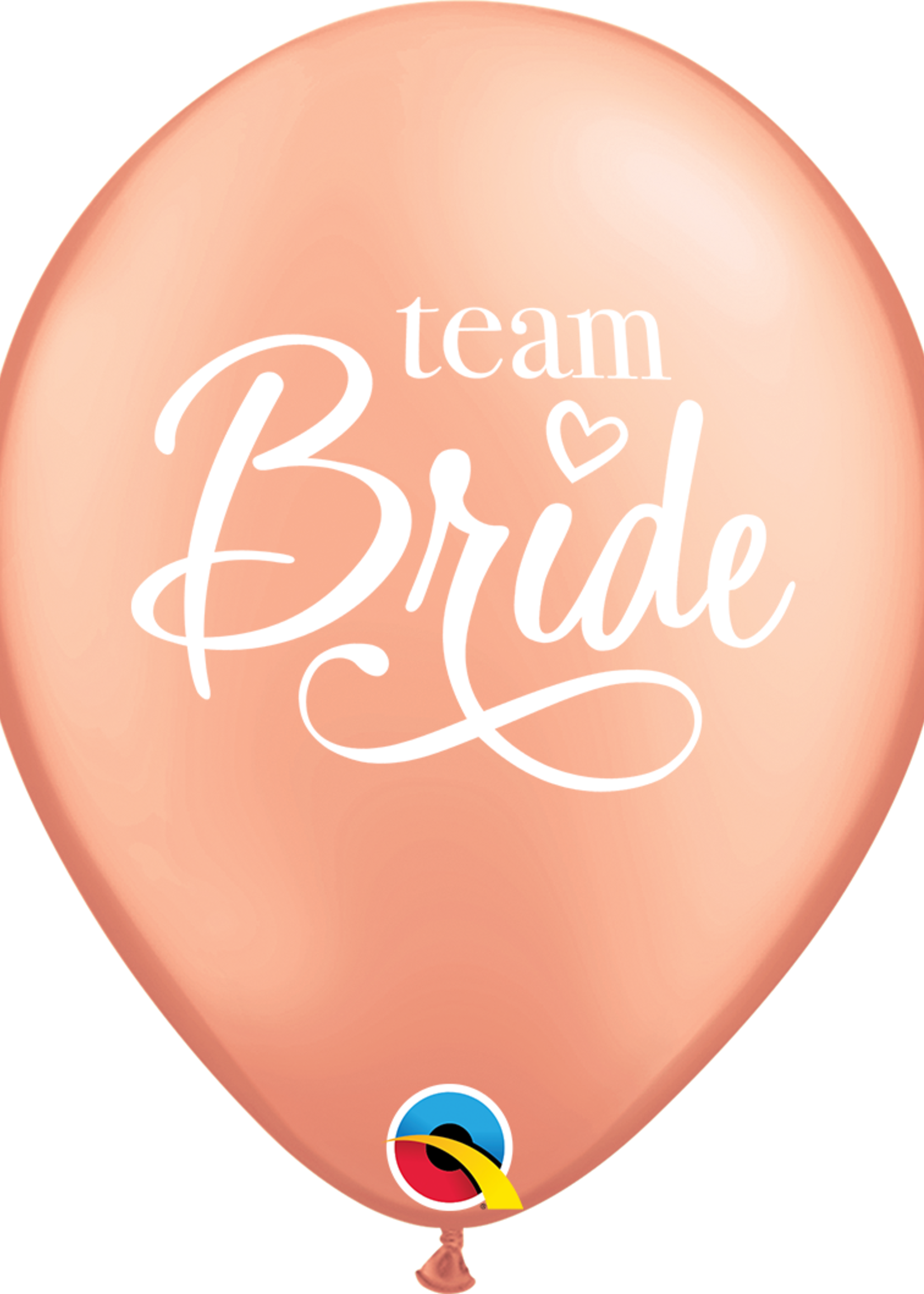 Team Bride 11" ROUND BALLOON LATEX 50/CT