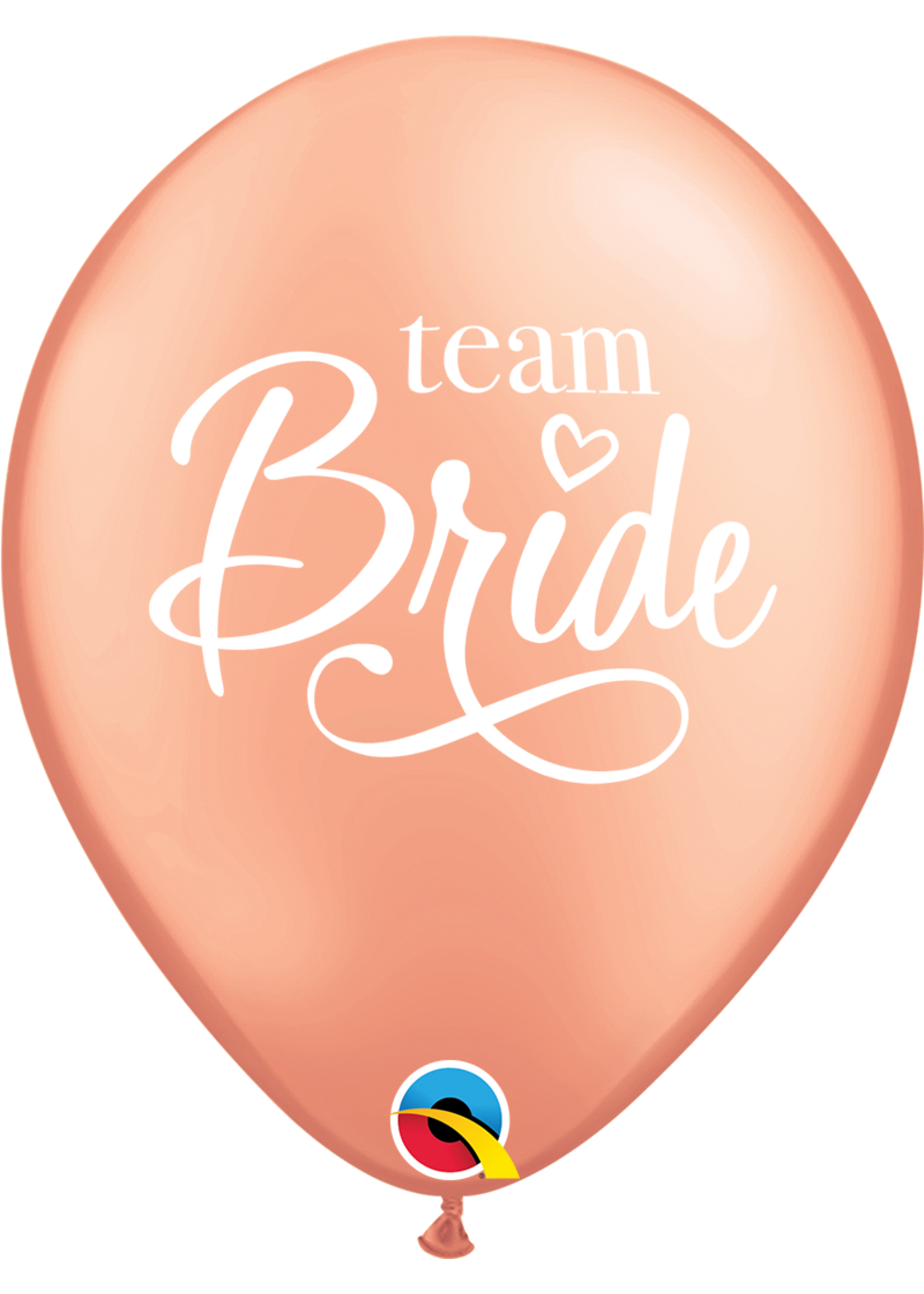 Team Bride 11" ROUND BALLOON LATEX 50/CT