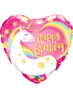 BDAY MAGICAL UNICORN 18" BALLOON