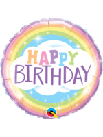 BDAY RAINBOW 18" BALLOON