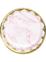 PINK MARBLE 6 INCH PLATE 8CT