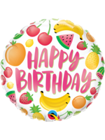 Birthday Fruits balloon Size and shape: 18" Round