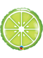 Sliced Lime balloon  Size and shape: 18" Round
