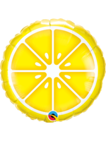 Sliced Lemon balloon Size and shape: 18" Round
