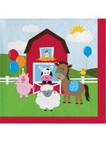 BEVERAGE NAPKIN 16CT FARMHOUSE FUN
