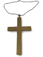 Plastic Religious Gold Cross  Necklace