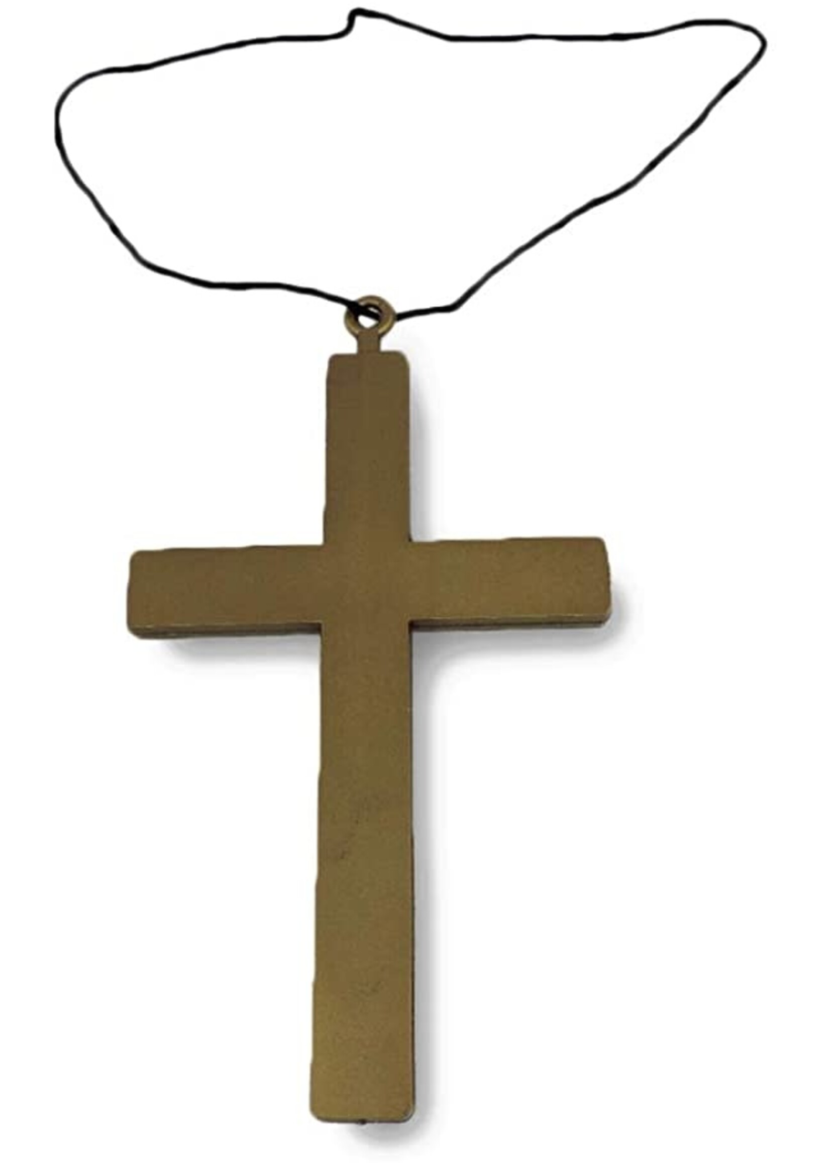 Plastic Religious Gold Cross  Necklace