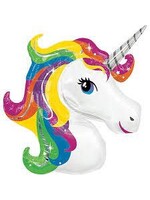 GIANT RAINBOW UNICORN 36" FOIL BALLOON