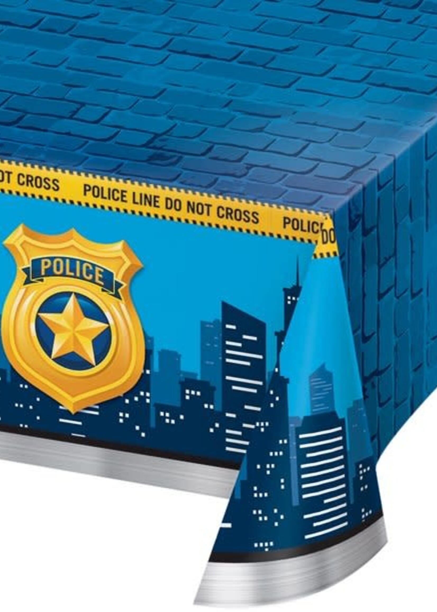 Table cloth 1CT 54X102 POLICE PARTY