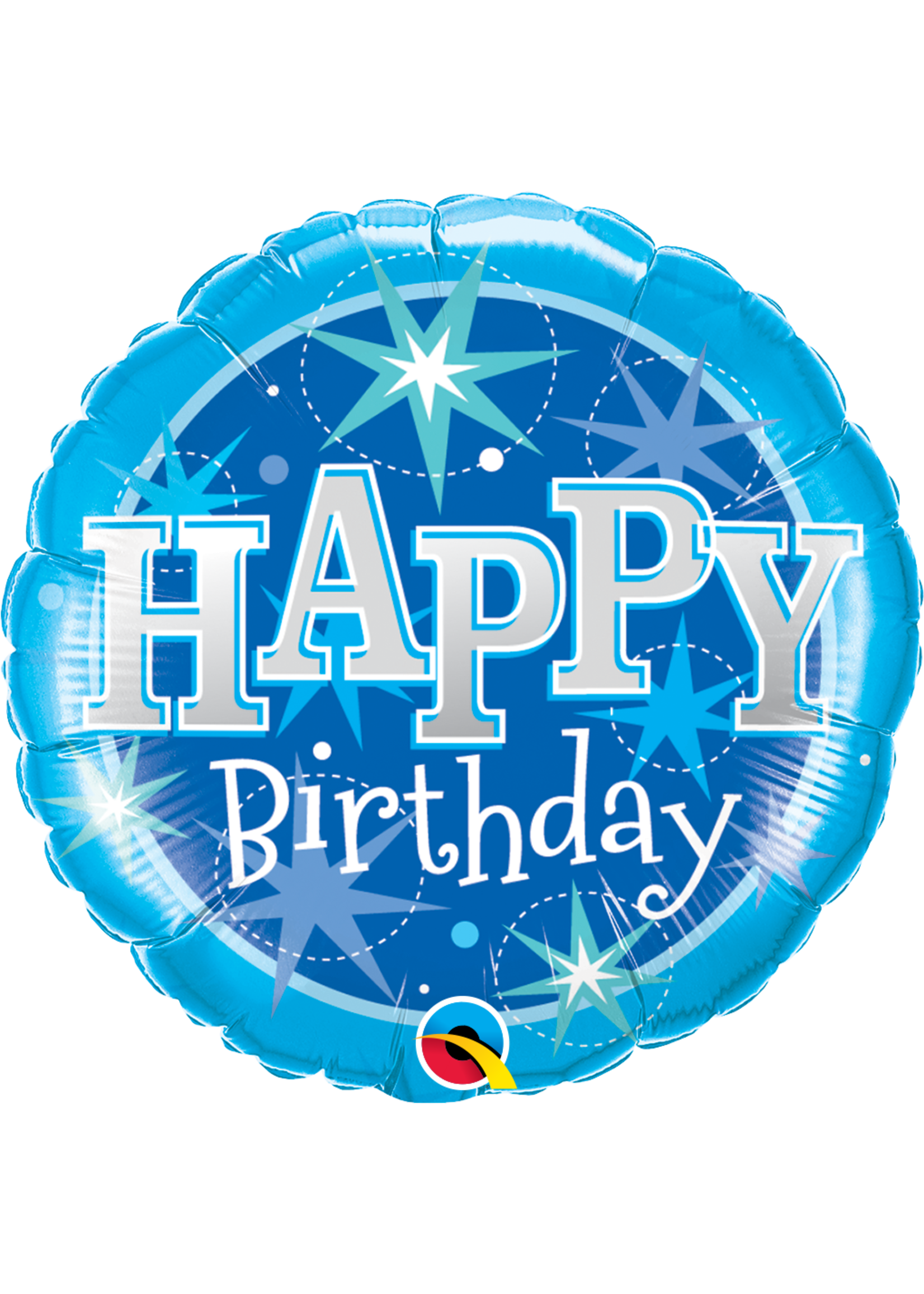 BDAY BLUE SPARKLE 18 INCH FOIL BALLOON