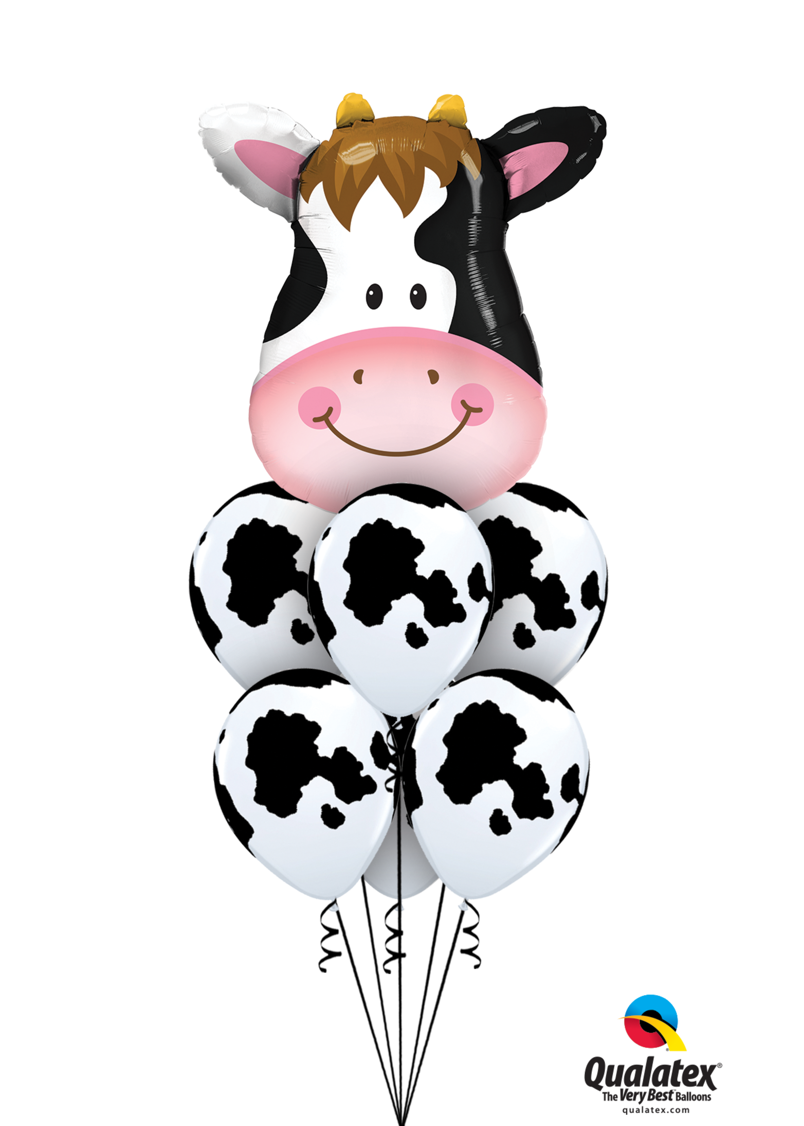 11 INCH HOLSTEIN COW 10/PKT