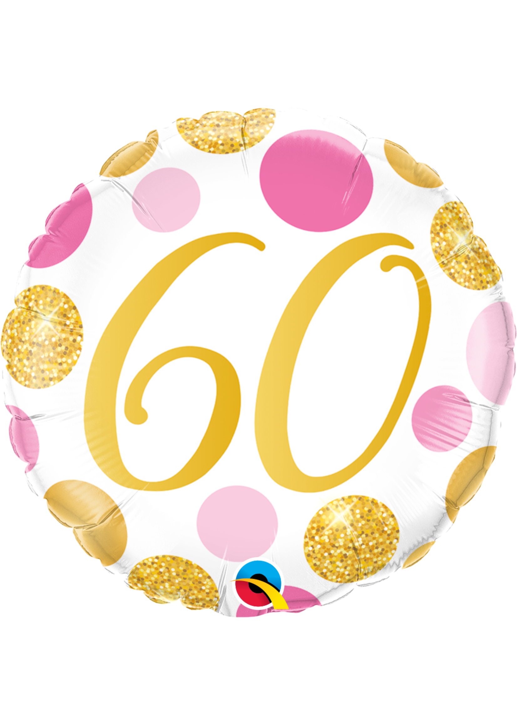 60 HAPPY BIRTHDAY  18" FOIL BALLOON