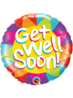 GET WELL SOON SUNSHINE 18" ROUND FOIL BALLOON