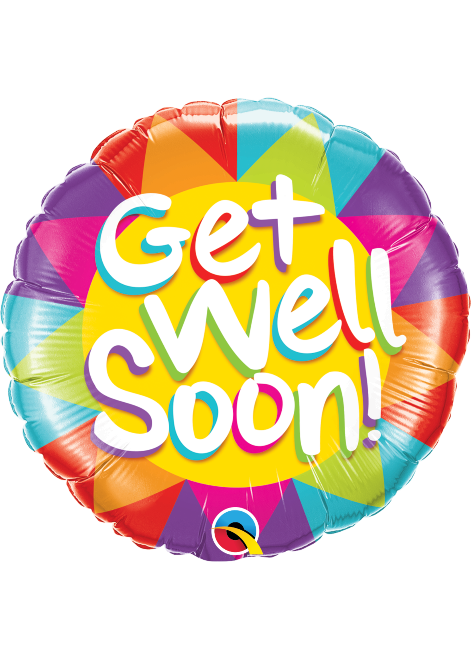 GET WELL SOON SUNSHINE 18" ROUND FOIL BALLOON