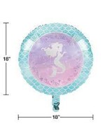 FOIL BALLOON 18" MERMAID SHINE