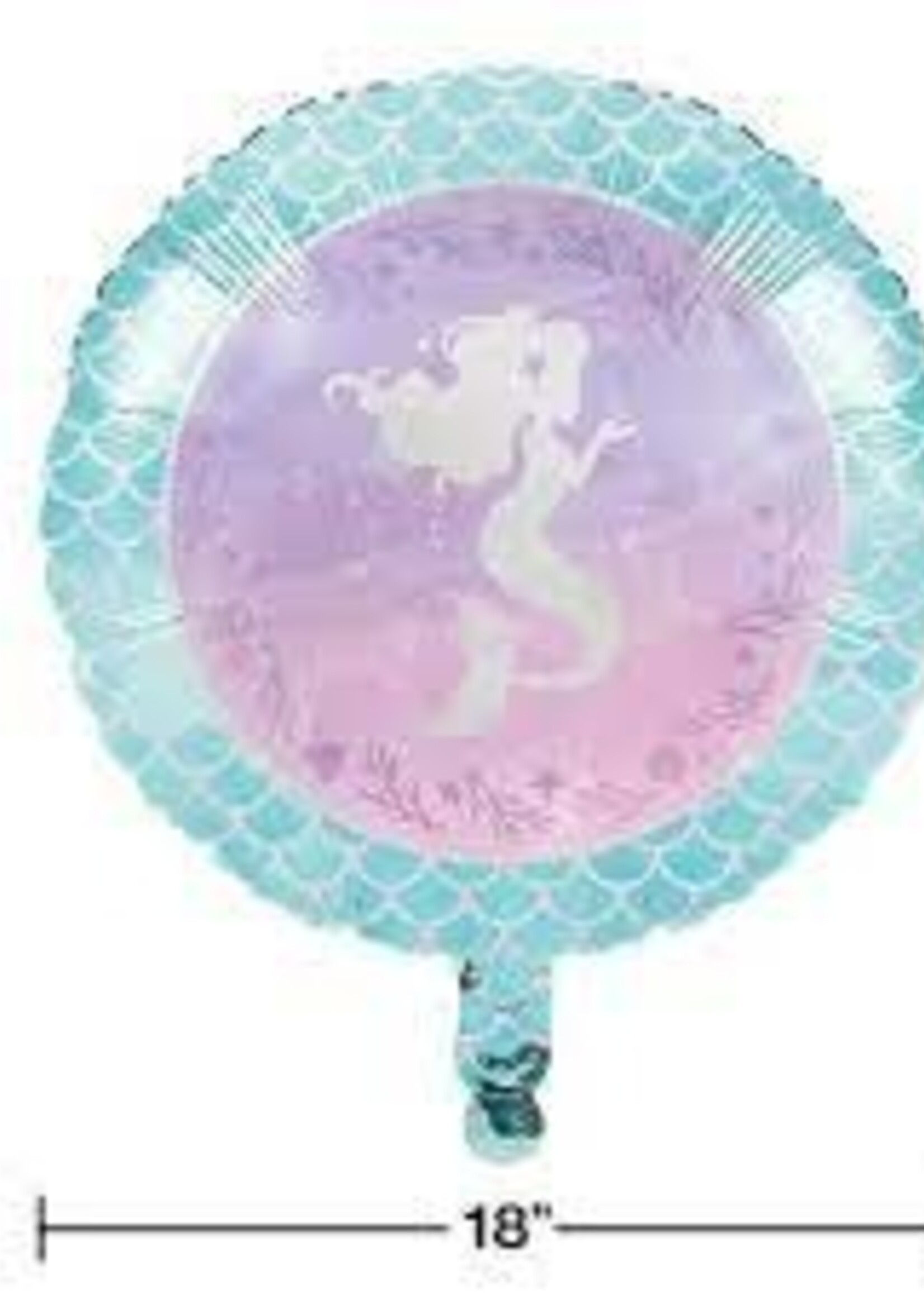 FOIL BALLOON 18" MERMAID SHINE