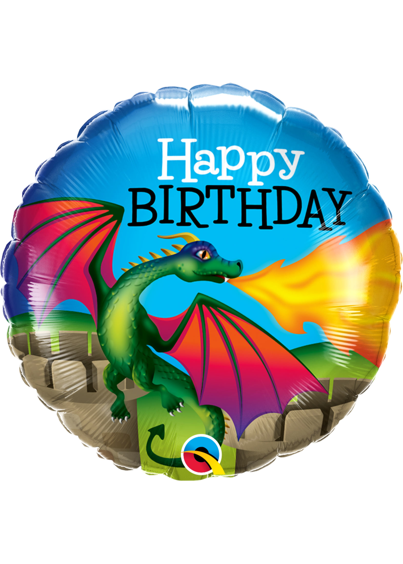 BDAY MYTHICAL DRAGON 18" BALLOON
