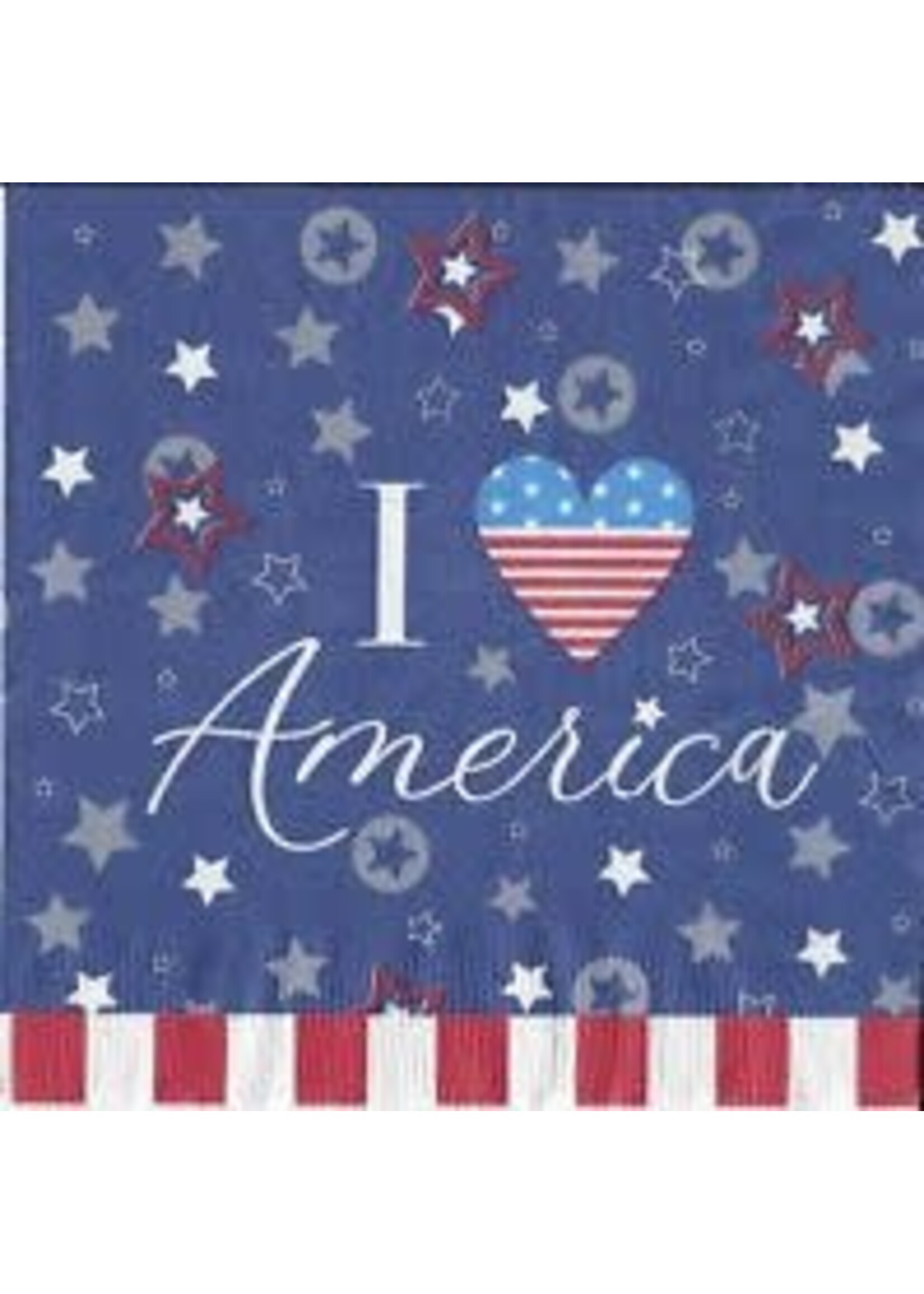 Patriotic Lunch Napkins 18ct