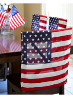 USA Flag Chair Cover