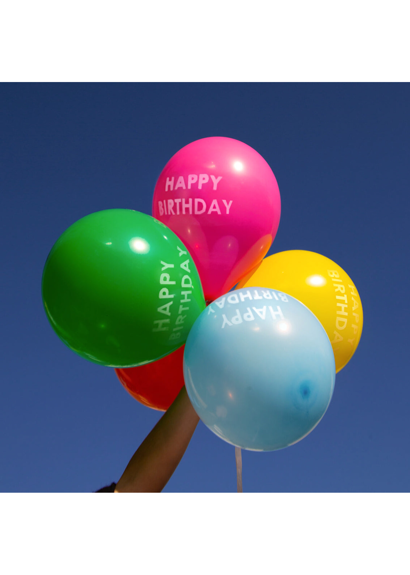 Rainbow Happy Birthday Balloons