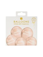 Rose Gold Happy Birthday Balloons
