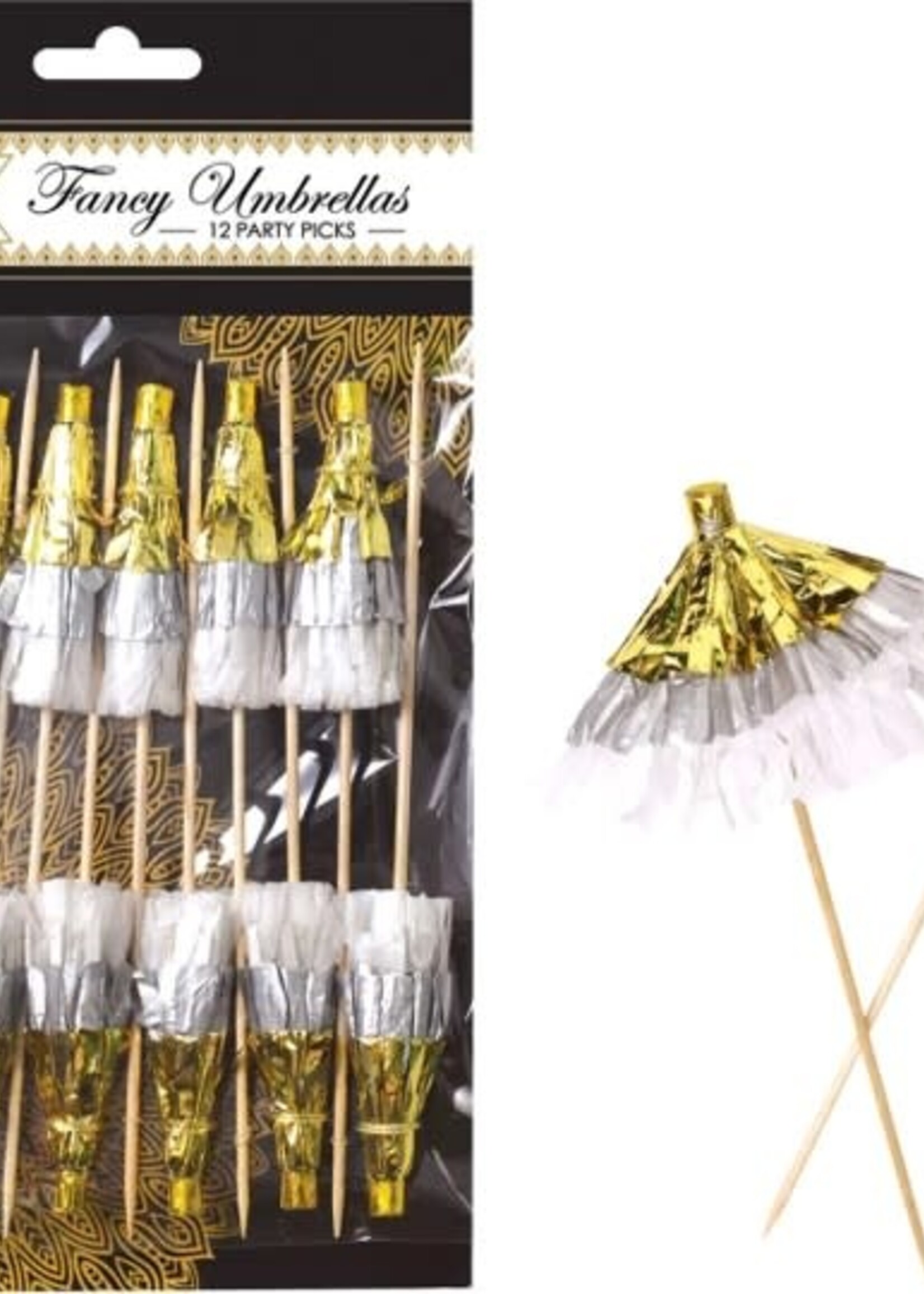 Fancy Umbrella Picks 12ct