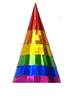 Rainbow Bling Party Hats 6ct