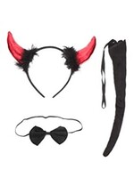 Devil Horn Headband & Tail