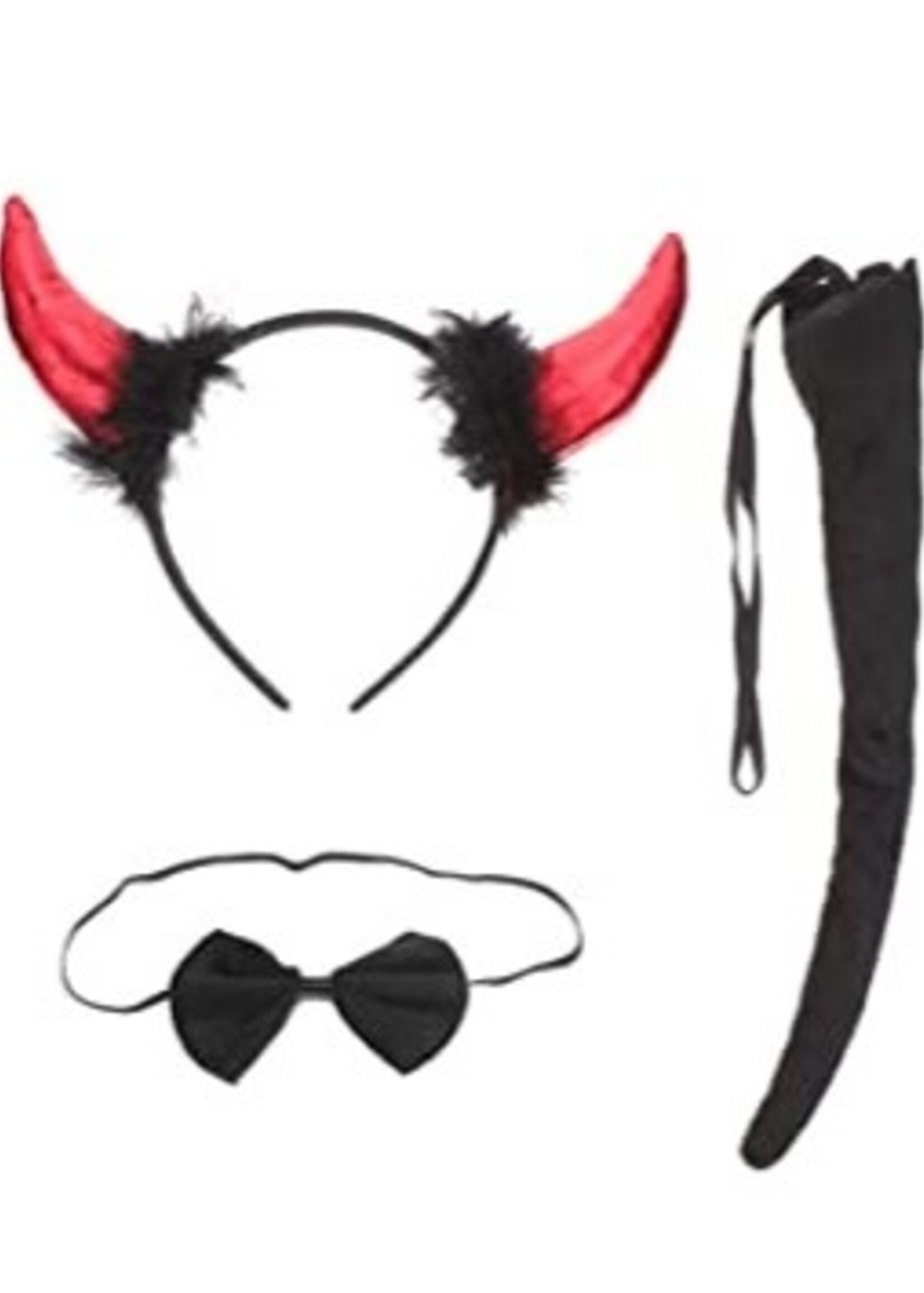 Devil Horn Headband & Tail