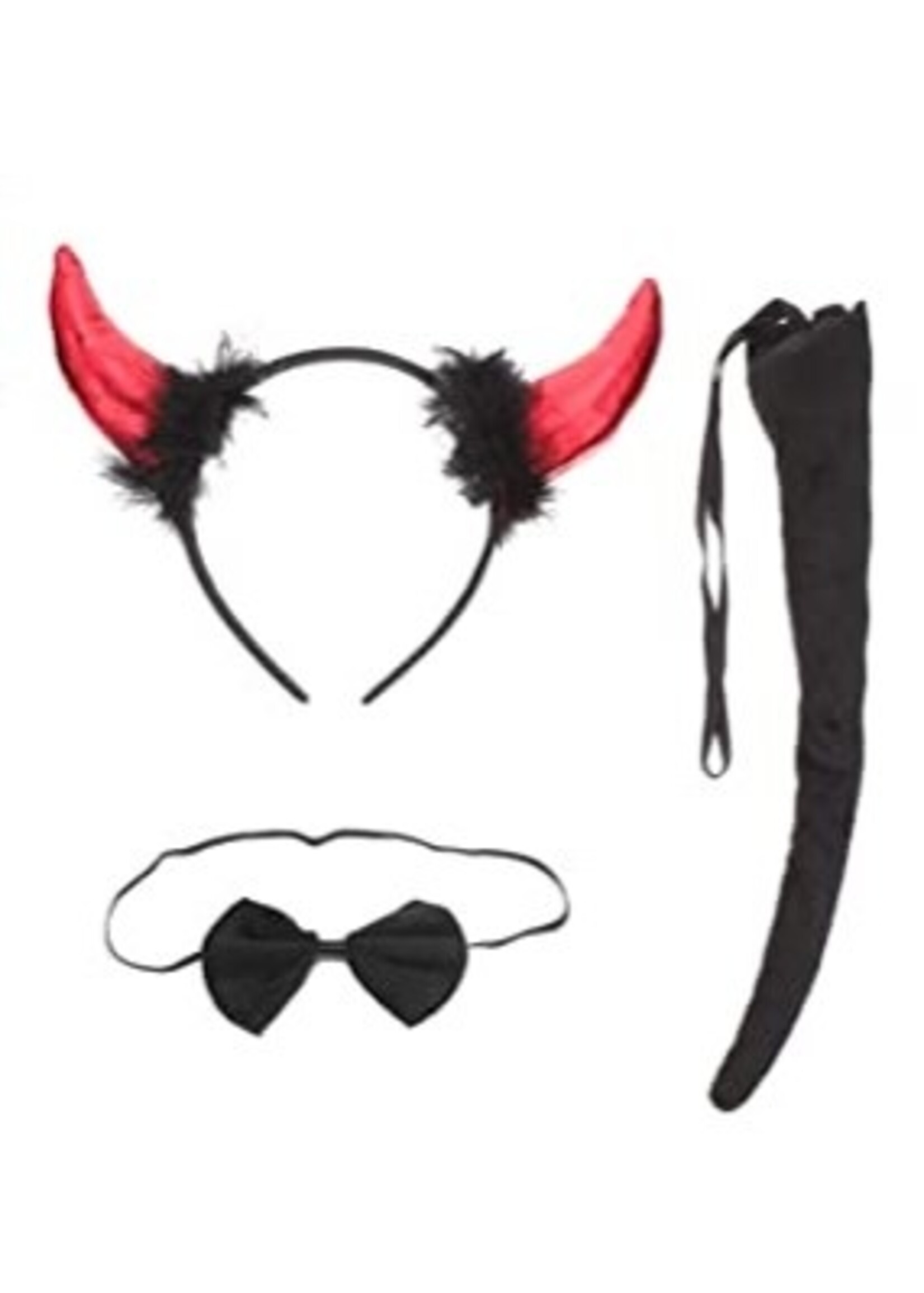 Devil Horn Headband & Tail