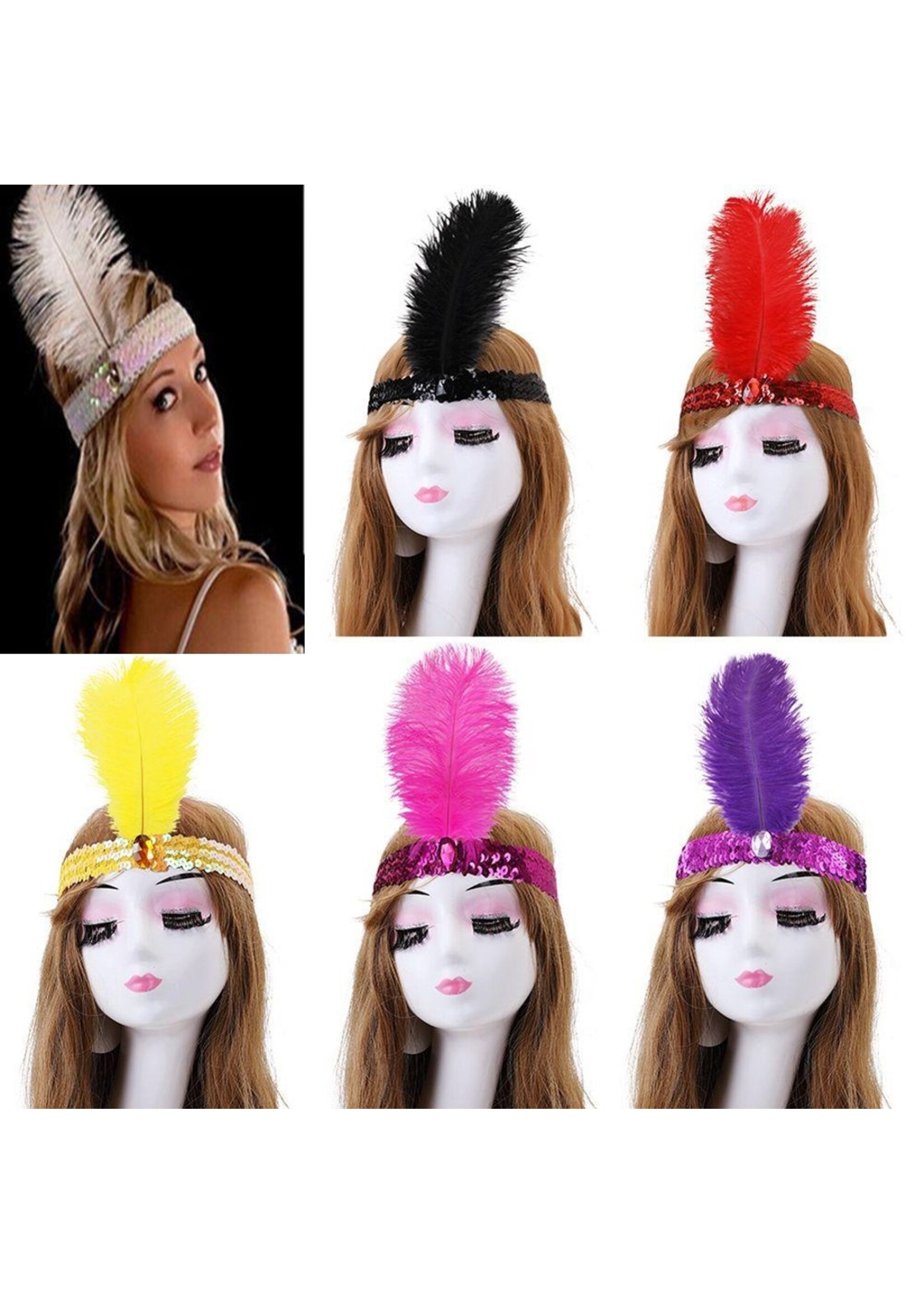 FEATHER HEADDRESS/ ASSORTED