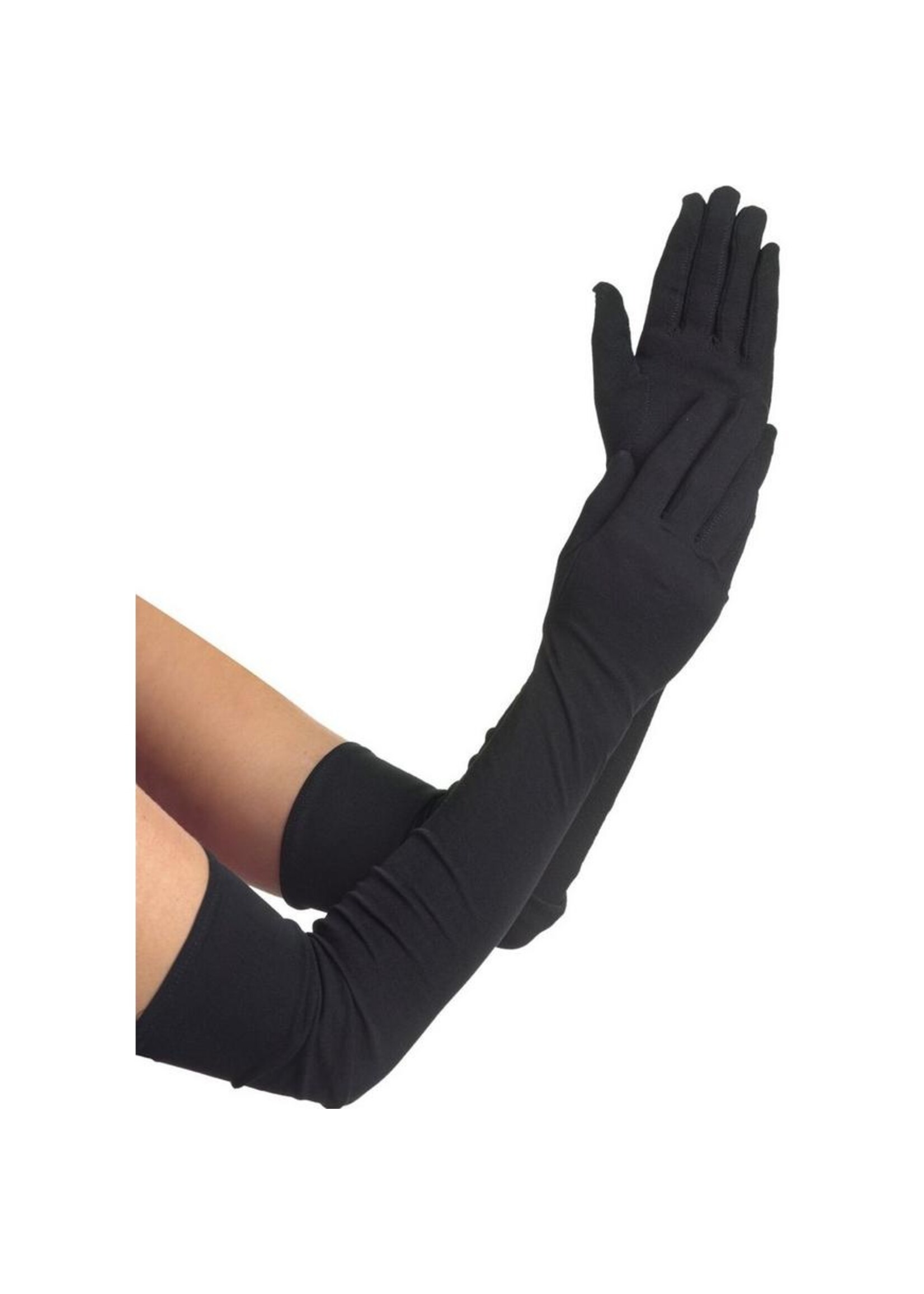 ADULT LONG BLACK GLOVES