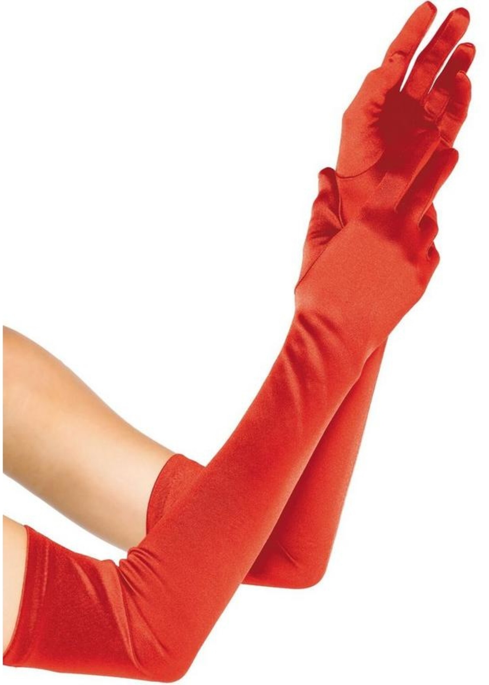 ADULT LONG RED GLOVES