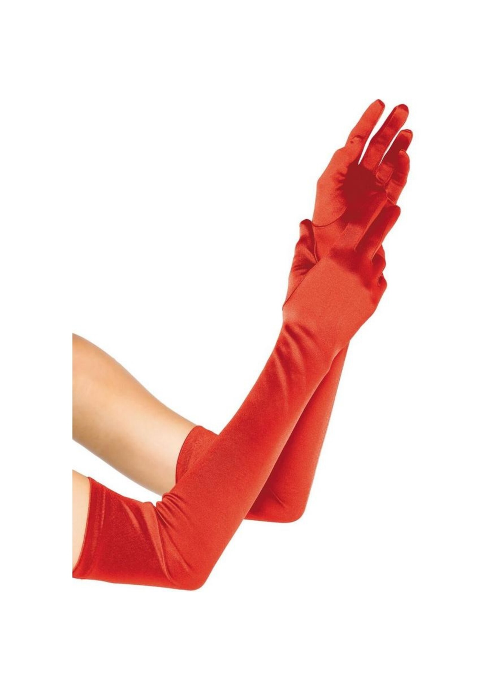 ADULT LONG RED GLOVES