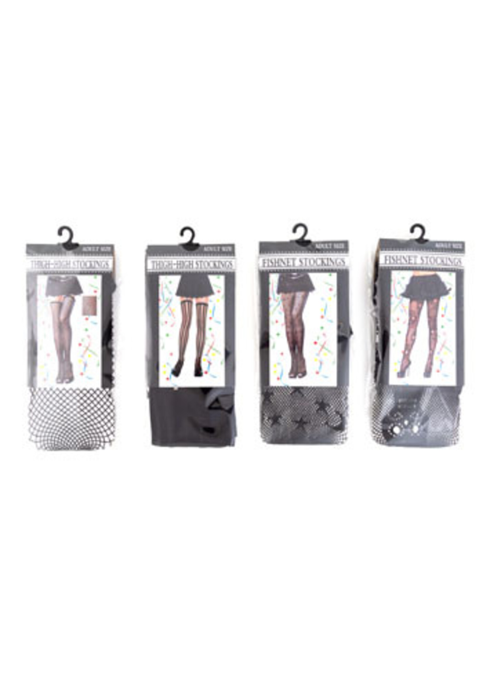 Costume Fishnet/lace Stocking Thigh-hi's 4styles *4.98* Opp Insert Card
