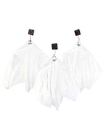 Ghost Hanging Decor 3ast Faces 16in White Poly/adjustable Arms Hlwn Ht