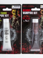 Blood Fake Red/glow Cream With Fangs 0.9oz/29ml Tube Blister