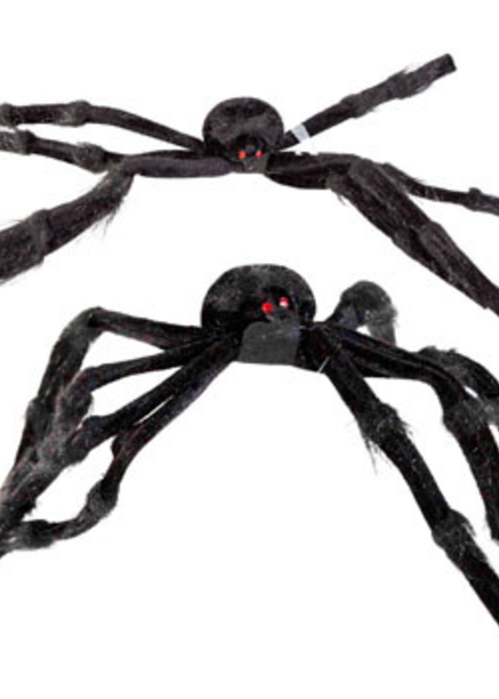 Spider Hairy Black W/red Eyes 19.6 X 1.57in Jhook/hangtag