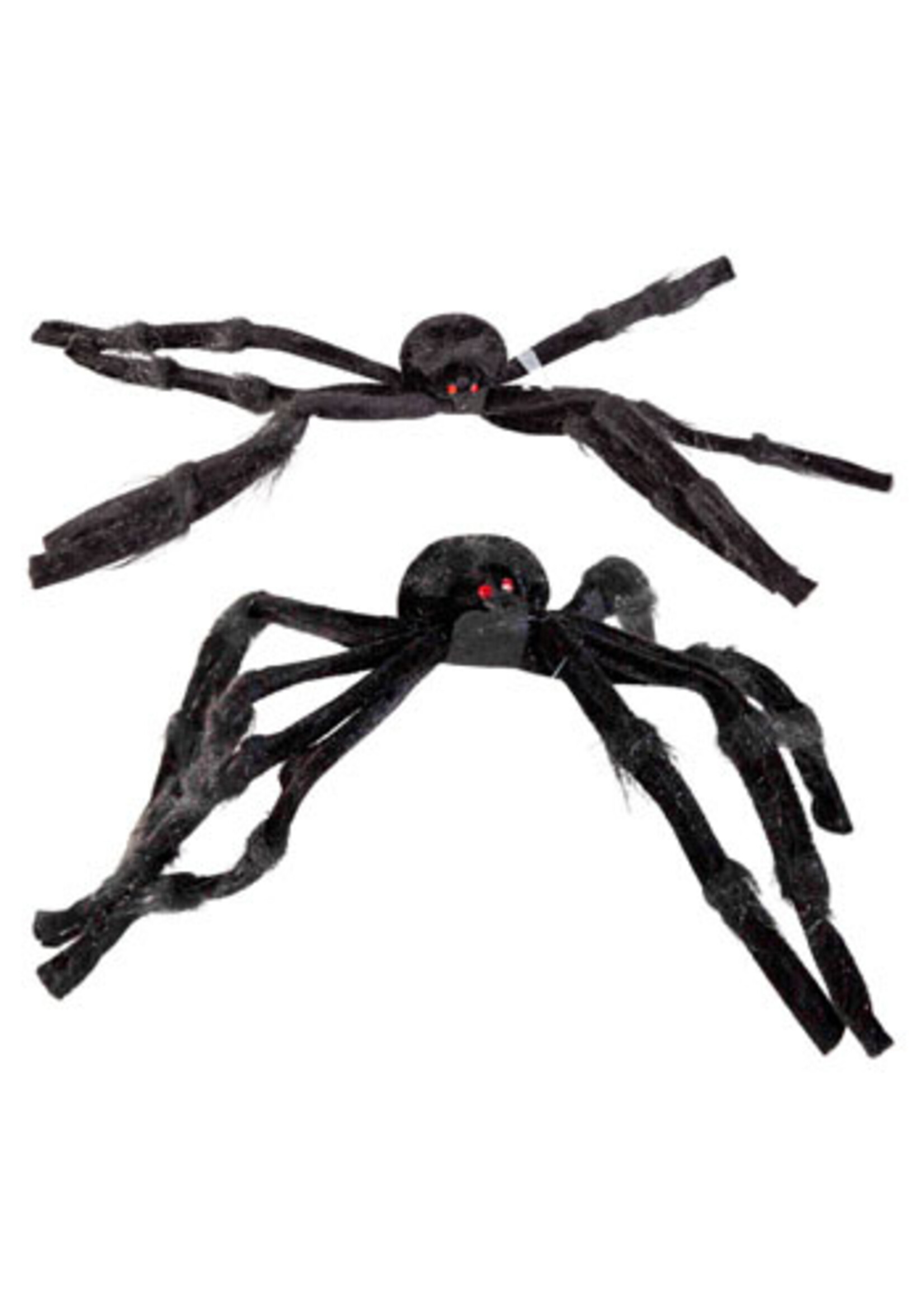 Spider Hairy Black W/red Eyes 19.6 X 1.57in Jhook/hangtag