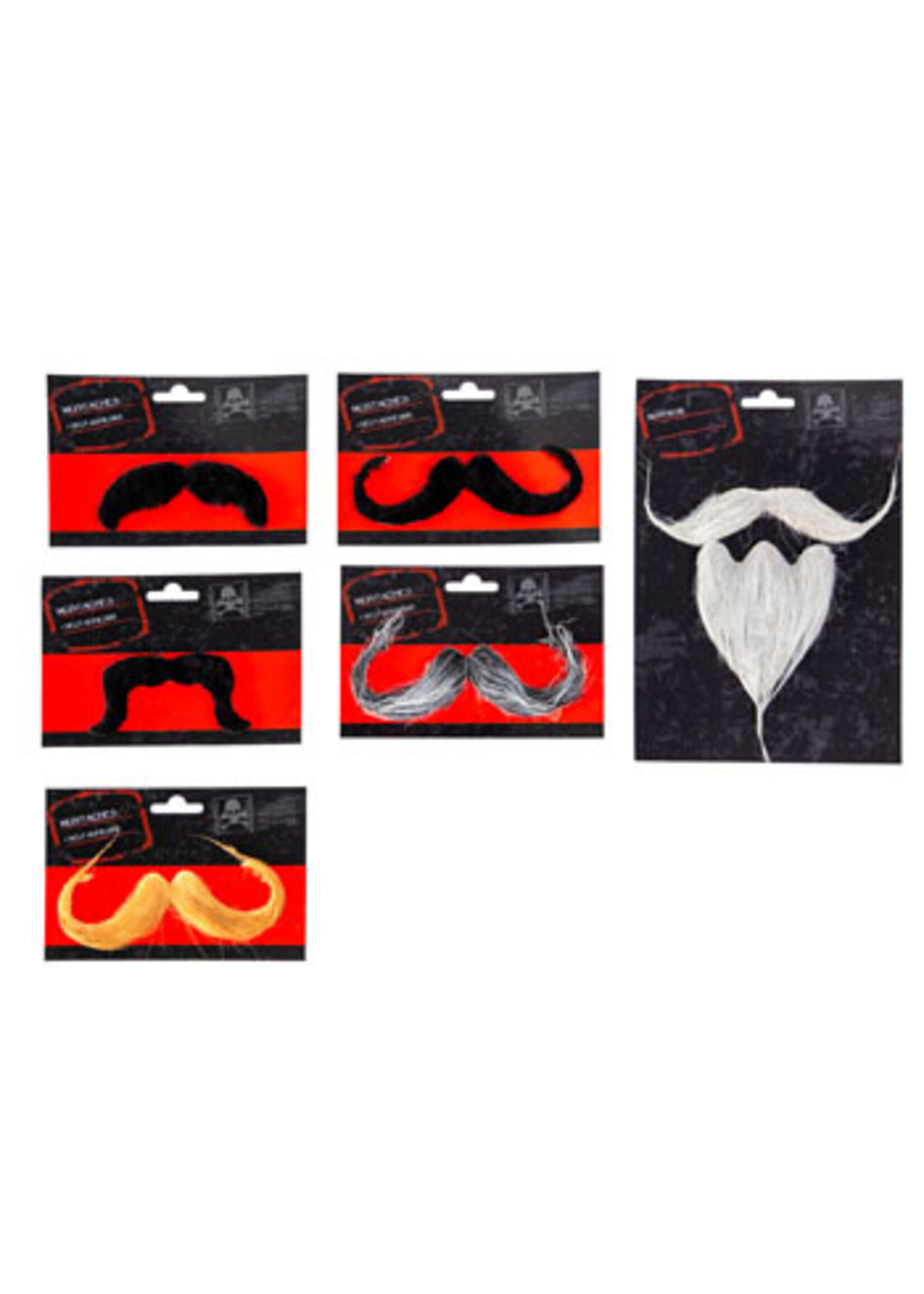 Mustache Dress-up 6ast Styles Self-adhesive
