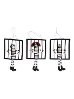 Hanging Prison Bars Skeleton 3ast Styles 10 X 15in