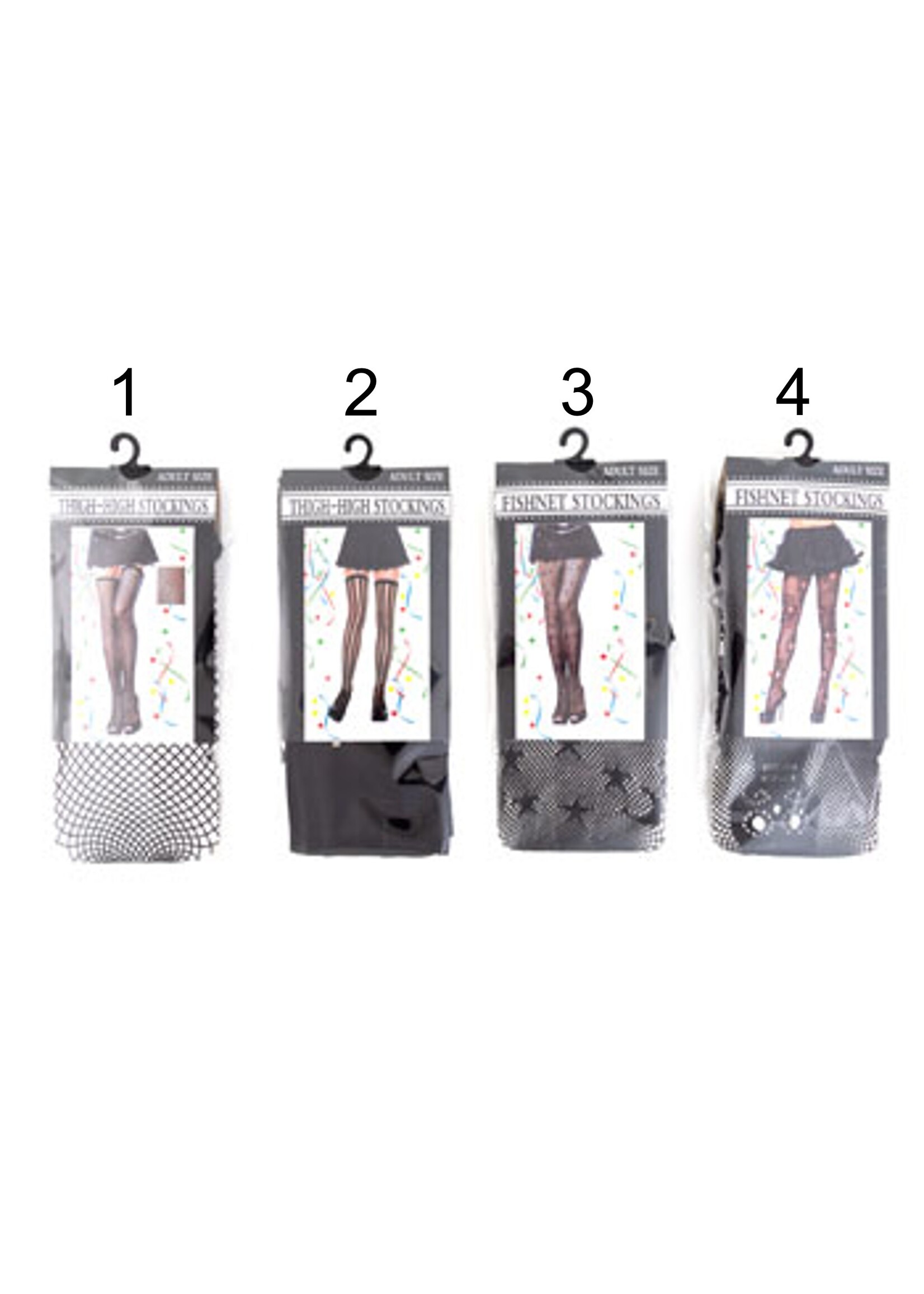 Costume Fishnet/lace Stocking Thigh-hi's 4styles *4.98* Opp Insert Card