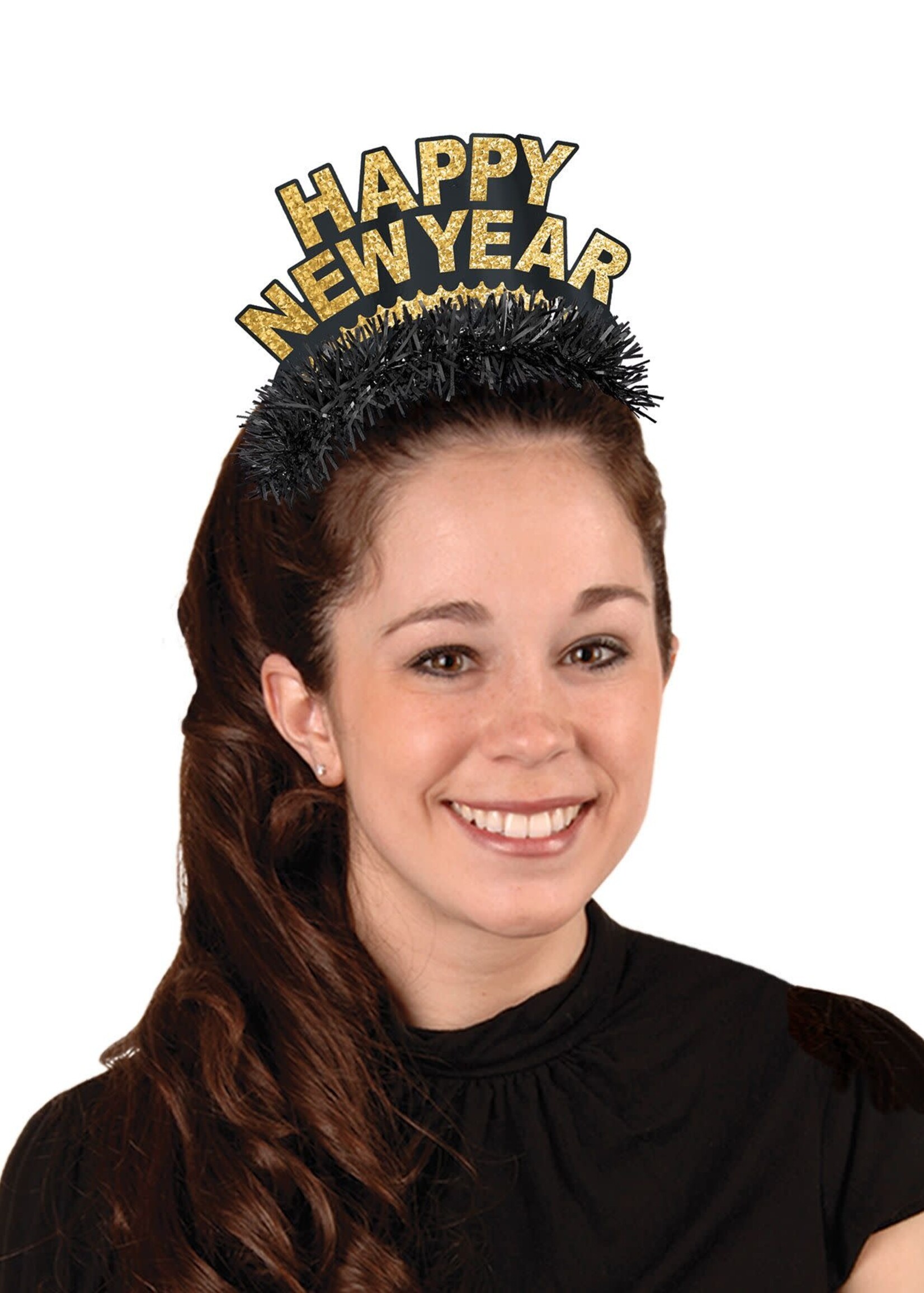 Black & Gold HNY Regal Tiara  SOLD SINGLE new year