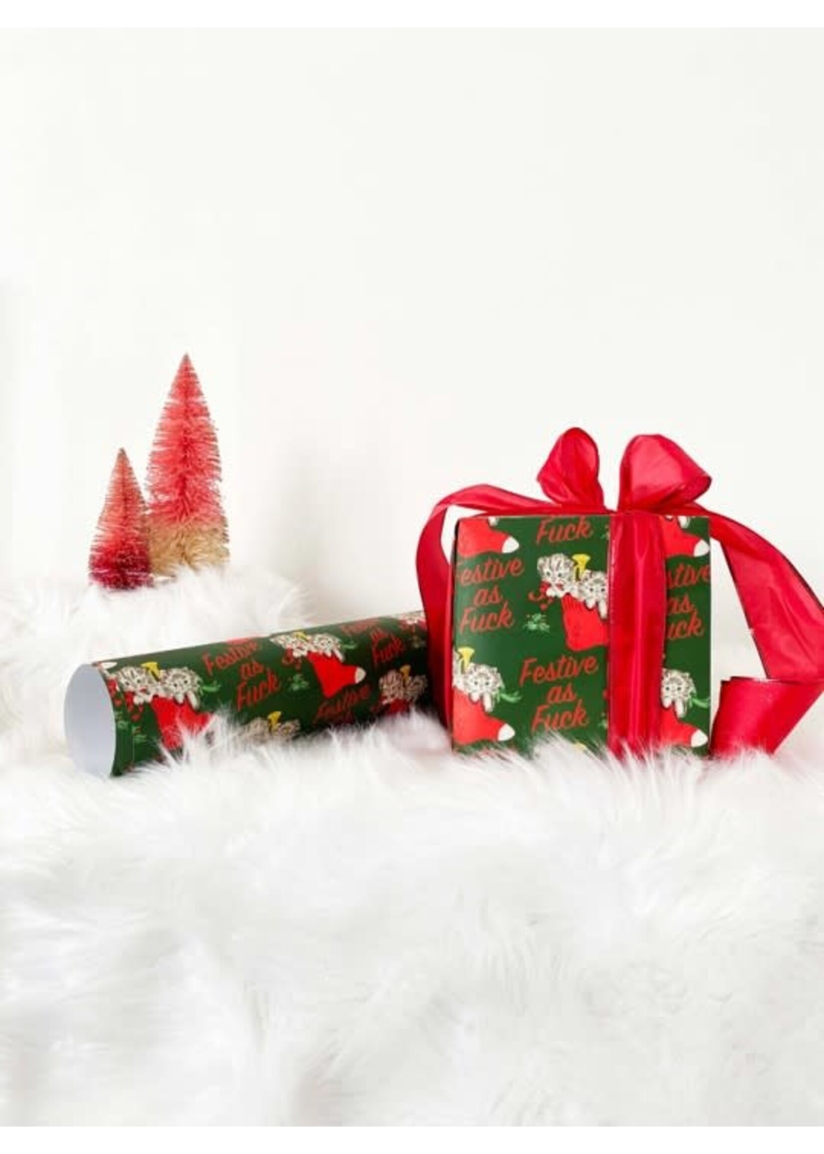 Festive as Fuck Wrapping Paper Sheet