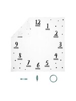 Watch Me Grow Milestone Blanket, Black & White