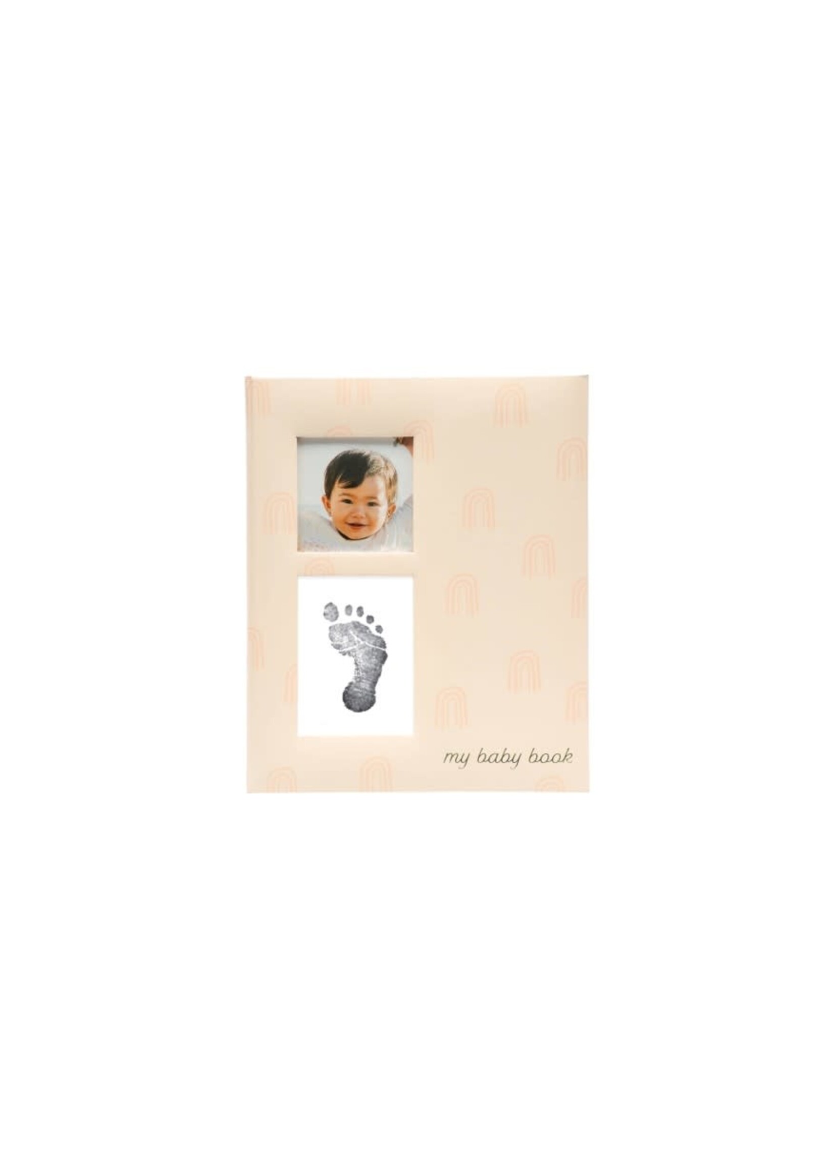 Rainbow Baby Memory Book with Clean Touch Ink Pad, Blush