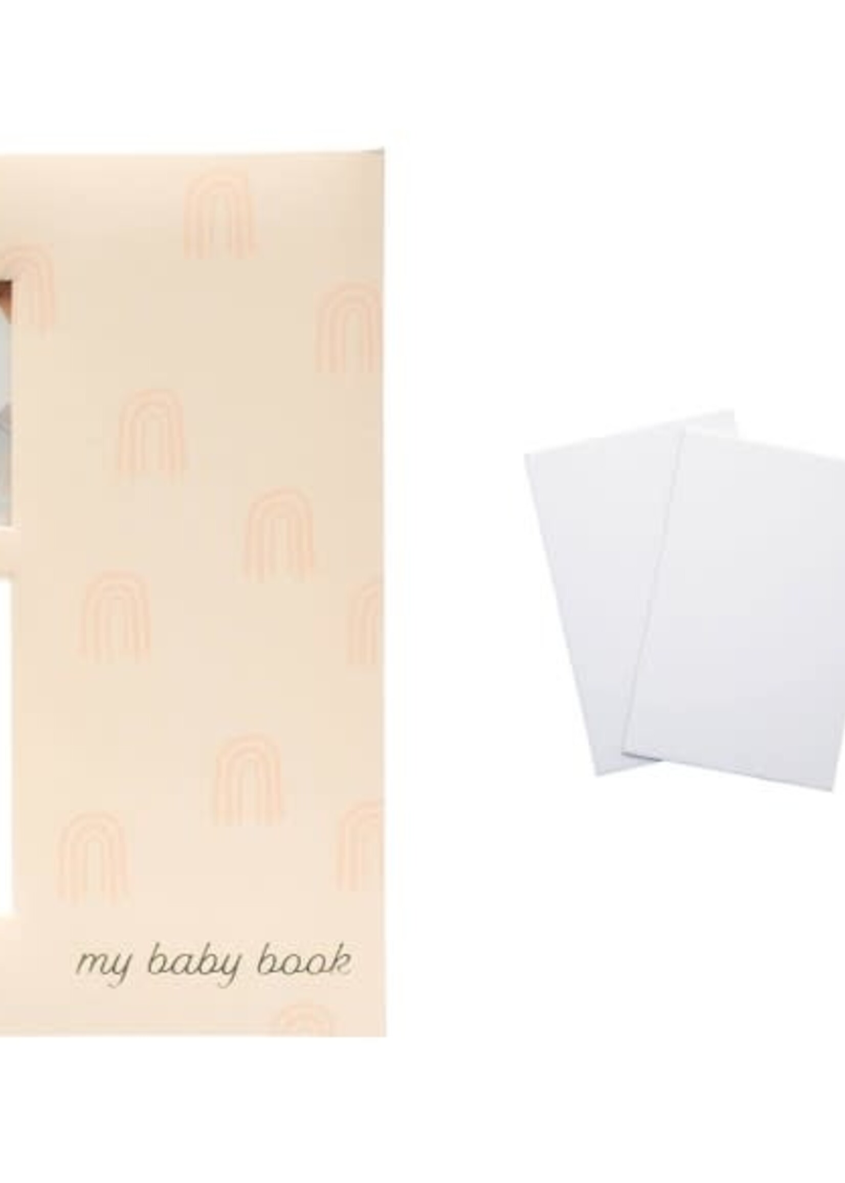 Rainbow Baby Memory Book with Clean Touch Ink Pad, Blush