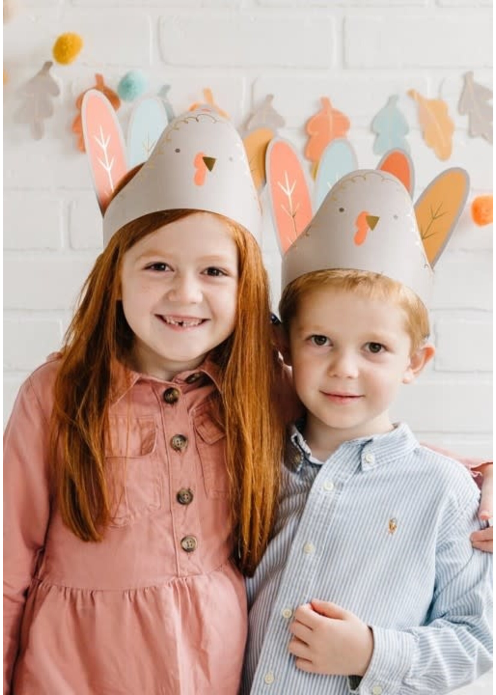 Harvest/Thanksgiving Turkey Hats 8ct